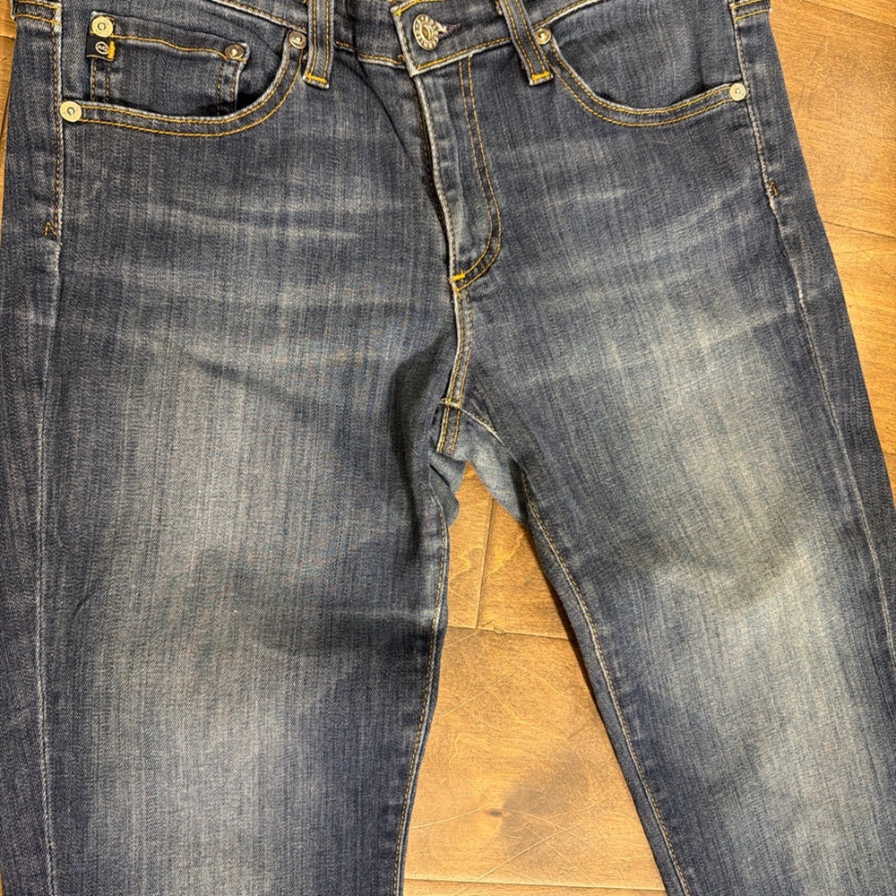 AG Adriano Goldschmied Dark Wash Straight Jeans